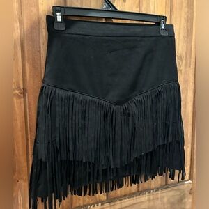Black Fringe skirt